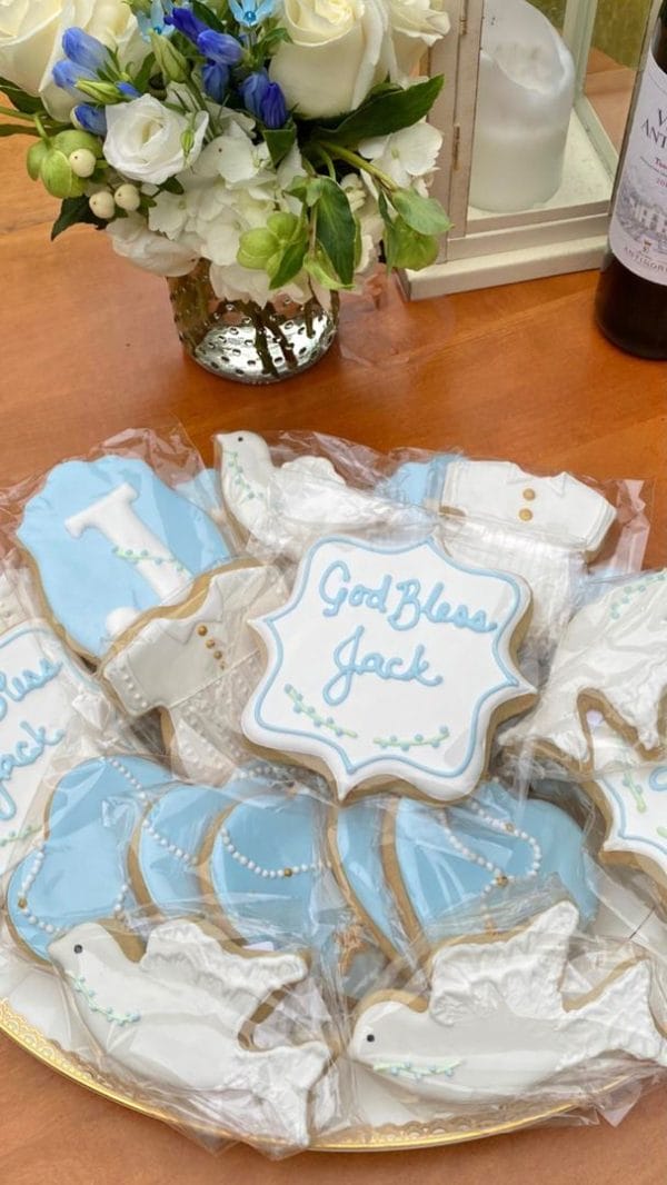 Baptism Sugar Cookies - Baby Blue - Image 15