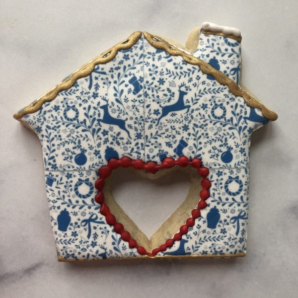 Blue and White Holiday Cookies