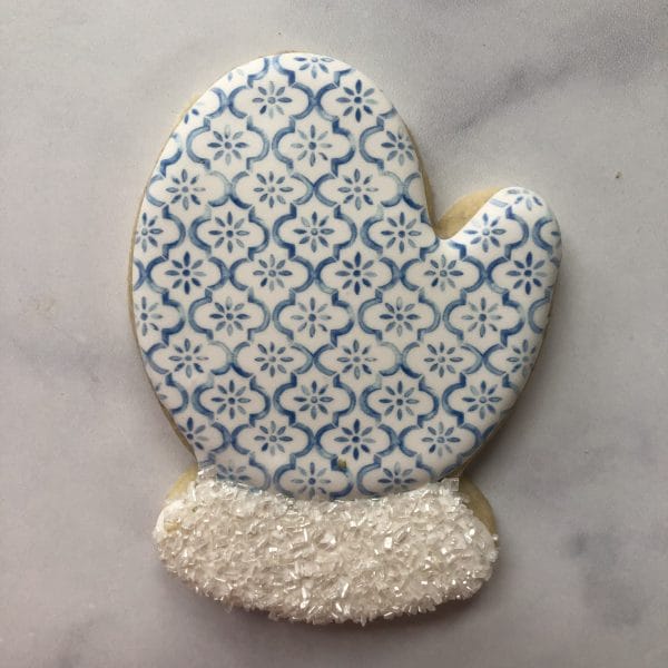 Blue and White Holiday Cookies