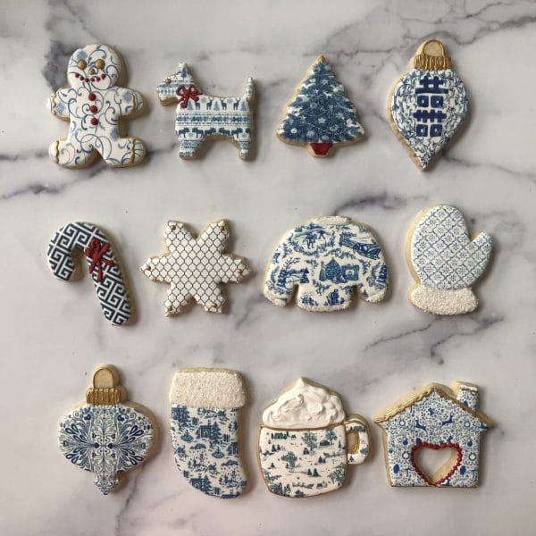 Holiday - Blue and White Cookies - Image 2