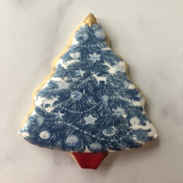 Blue and White Holiday Cookies