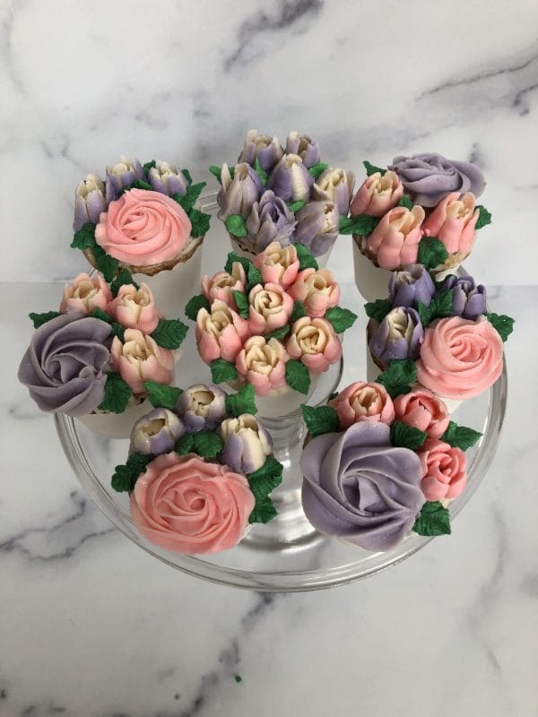 Buttercream Floral Cupcakes