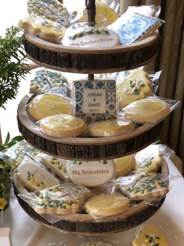 Amalfi Coast Lemon Theme Bridal Shower Cookies - Image 9