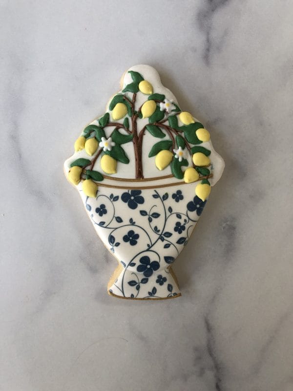 Amalfi Coast Lemon Theme Bridal Shower Cookies - Image 3